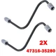 2x For Toyota 4Runner FJ Cruiser Left Front Brake Line/Tube Hose To Caliper HOT