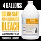 Spartan Color Safe Bleach 1 Gal 4/Case Commercial Laundry Supply 700504