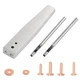 Aemygo 43pcs Copper Rivets and Burrs, 4 Sizes Copper Rivet and Burrs Assortme...