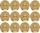 (12) ea Oatey 42371  2-1/2" 185 Brass Raised Head Cleanout Plugs 