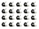 Adel 754-6-2-8 Aircraft Wire Hose 3/8" SAE Size 6 Loop Clamp 754628 20-Pack