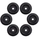 6 Cargo Trailer Ramp Door Replacement Black Rubber Bumper 2.5" Round 6pc