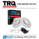 TRQ Performance Rear Ceramic Brake Pads & Rotor Kit Fits 2004-2011 Saab 9-3