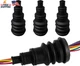 4 PCS Universal Firewall Boot, Rubber Grommets Can Accommodate 3/8 to 1 Inch Dia