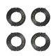 AZSSMUK 1" Bore Double Split Shaft Collar Black Oxide Set Screw 4 PCS