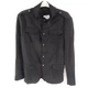 Men's Large/50 Ron Tomson N&deg; 5894 Faux Suede Safari Jacket Black
