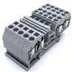 Lot of 5 Wago 281-681 Terminal Block, 4mm&sup2;, 800 Volt DIN Rail 28-12 AWG 32 Amp