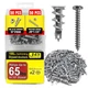 JNB Pro 100 Pieces Zinc Dry Wall Anchors and Screws Kit Metal - 50 One Size 