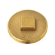 Oatey 42371 Cleanout Pipe Plug, 2-1/2 in, Raised Head, Brass