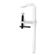 TCFF160600LD XTRweld 16 in Clamp, F, 600 PSI, Standard Pad, Steel Chrome