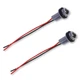 leechio Car Turn Signal Lights Harness Pigtail Socket, T10 T13 T15 Brake Gray 