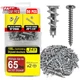 JNB Pro 100 Pieces Zinc Dry Wall Anchors and Screws Kit Metal - 50 Pcs Self Dril