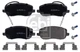 Febi Bilstein 16827 brake pad set, disc brake for Citroen, Fiat, Lancia, Peugeot Febi Bilstein 16827 brake pad set, disc brake for Citroen, Fiat, Lancia, Peugeot