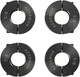 AZSSMUK 5/8" Bore Double Split Clamp-On Shaft Collars of Carbon 5/8, Black 