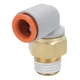 SMC KQ2L13-37AS Union Elbow,90 Deg,1/2 in.,TubexMNPT 36W656