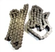 TSUBAKI ROLLER CHAIN RS40-2 RP  DOUBLE STRAND 1/2" PITCH LOT OF 2 39" & 30" L.