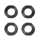 AZSSMUK 1" Bore Double Split Shaft Collar Black Oxide Set Screw Style (4 PCS) 4