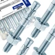 Usdrwam 10Pcs 5/16" &times; 4" Concrete Anchor Bolts, Zinc Plated Carbon Steel Wedg...