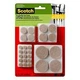 Scotch Felt Pads Value Pack, SP845-NA, Beige, 162 Pack Scotch Felt Pads Value Pack, SP845-NA, Beige, 162 Pack